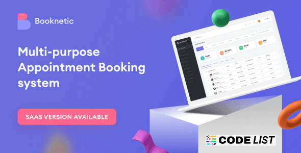 Booknetic WordPress Booking Plugin dashboard interface