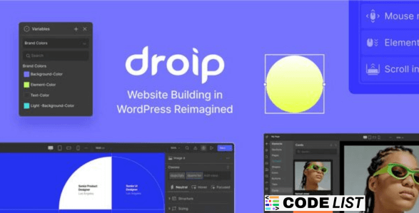 Droip 2.3.9 – No-Code WordPress Site Builder Interface