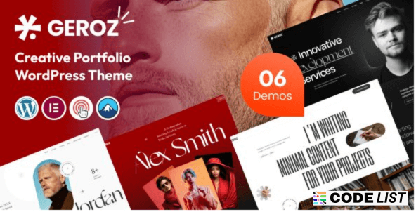 Geroz Creative Portfolio & Digital Agency WordPress Theme screenshot