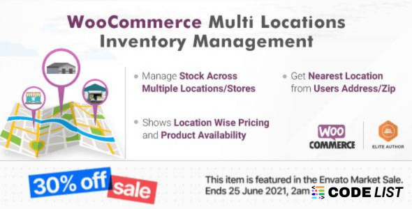 WooCommerce Multi Locations Inventory plugin screenshot