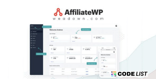 AffiliateWP WordPress Plugin dashboard