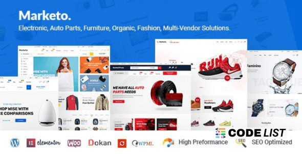 Marketo WordPress Theme Homepage