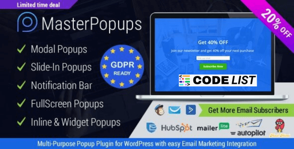 Master Popups 3.9.4 WordPress Plugin