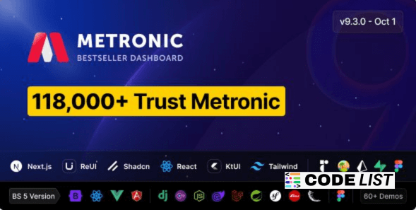 Metronic Admin Dashboard Template v9.3.2