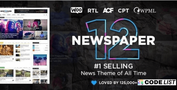 Newspaper 12.7.2 WordPress Theme Homepage
