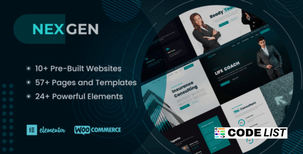 Nexgen Consulting WordPress Theme homepage