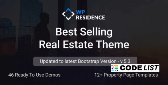 Residence Real Estate WordPress Theme Download