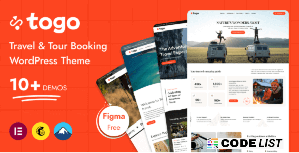 Togo WordPress Theme Travel Booking Interface