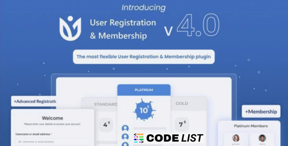 User Registration Pro & Membership 5.4.4 WordPress Plugin Interface
