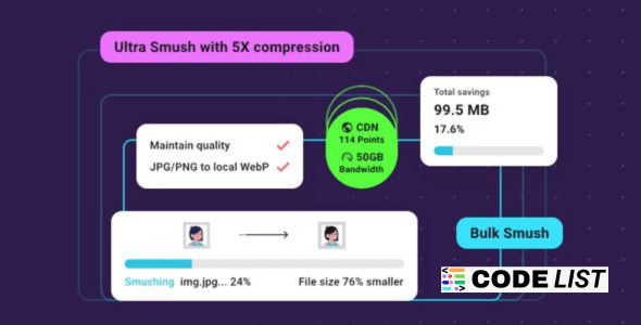 WP Smush Pro WordPress Image Optimization Plugin screenshot