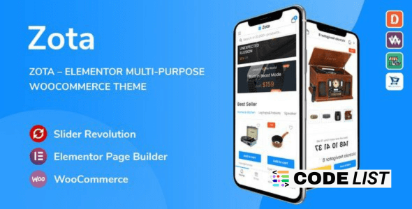 Zota Elementor Multi-Purpose WooCommerce Theme Download