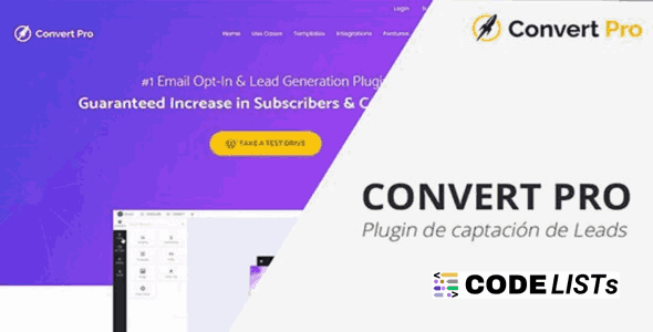 Convert Pro WordPress lead generation plugin dashboard interface