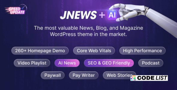 JNews WordPress Newspaper Magazine AMP Theme Demo Screenshot