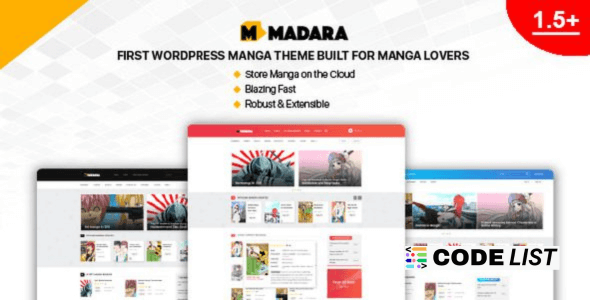 Madara WordPress Theme Manga Site Builder