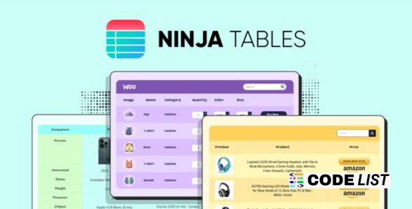 WordPress table builder plugin pro Ninja Tables Pro dashboard
