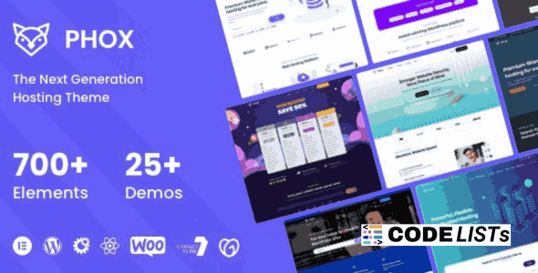 Phox WordPress Theme Interface