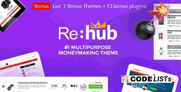 Rehub WordPress theme Multi Vendor Marketplace Theme