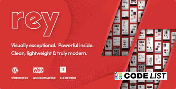 Rey WordPress Theme demo home page