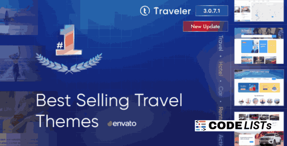 Traveler 3.2.6 – Travel Booking WordPress Theme Features and Booking System