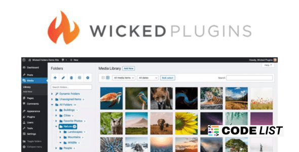 Wicked Folders Pro WordPress Folder Plugin Dashboard Interface