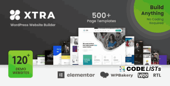 Xtra WordPress Theme multipurpose design