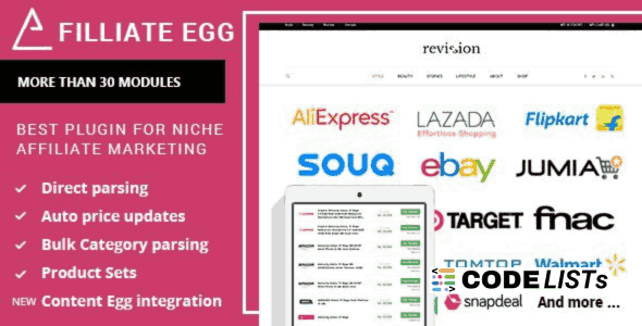 affiliate marketing wordpress plugin affiliate egg dashboard