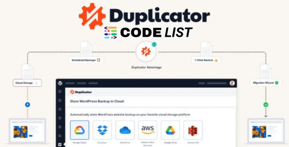 duplicator pro wordpress backup plugin dashboard