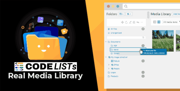 Real Media Library plugin WordPress folder manager interface
