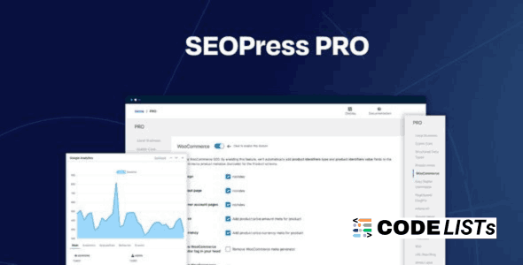 SEOPress Pro WordPress SEO Plugin dashboard interface overview
