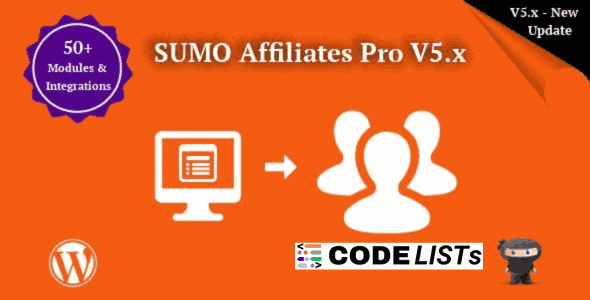 SUMO Affiliates Pro WordPress Plugin dashboard overview screenshot