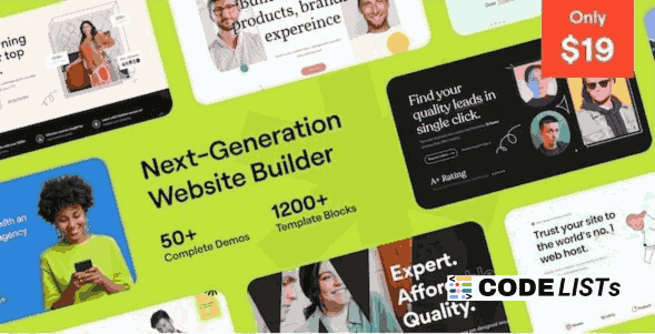 Vault Elementor theme homepage preview